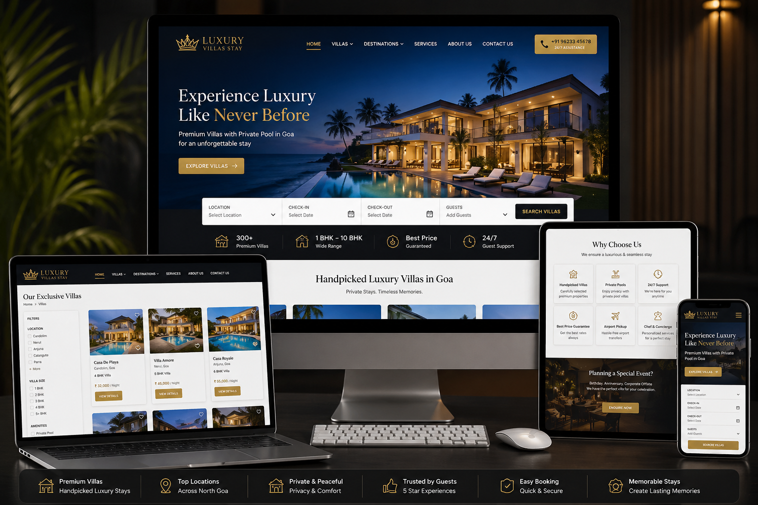 Luxury Villas Stay – Premium Villa Rental Website Luxury Villas Stay – Premium Villa Rental Website