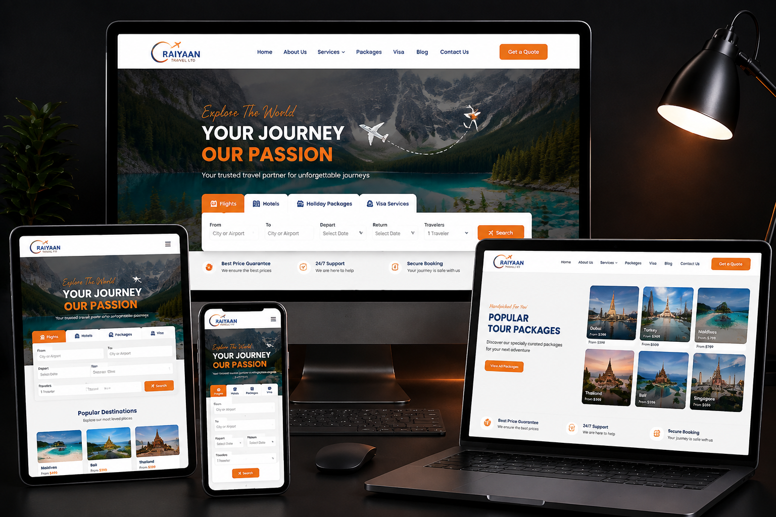 Raiyaan Travel Ltd – Travel & Tourism Platform