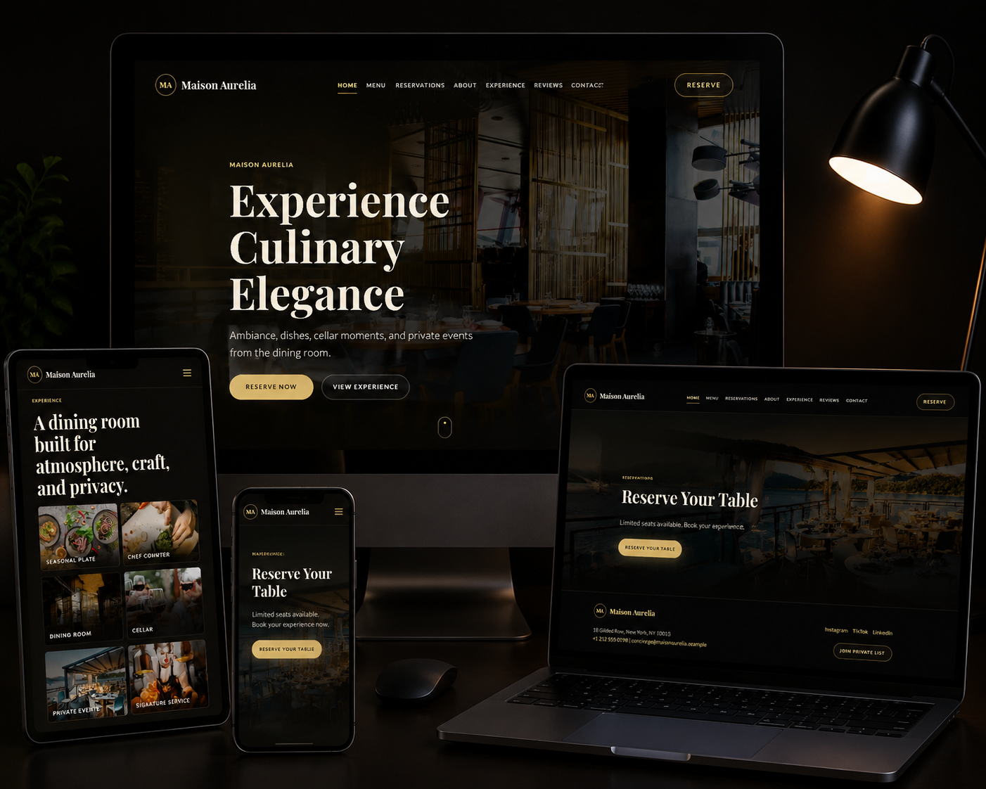 Maison Aurelia – Restaurant & Dining Experience Platform